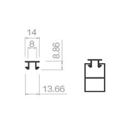 20底吊件槽方通卡件