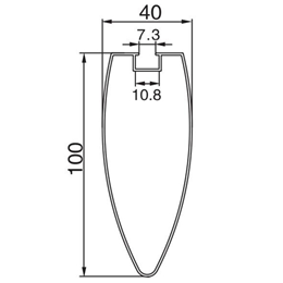 子彈頭掛片 40W-100H
